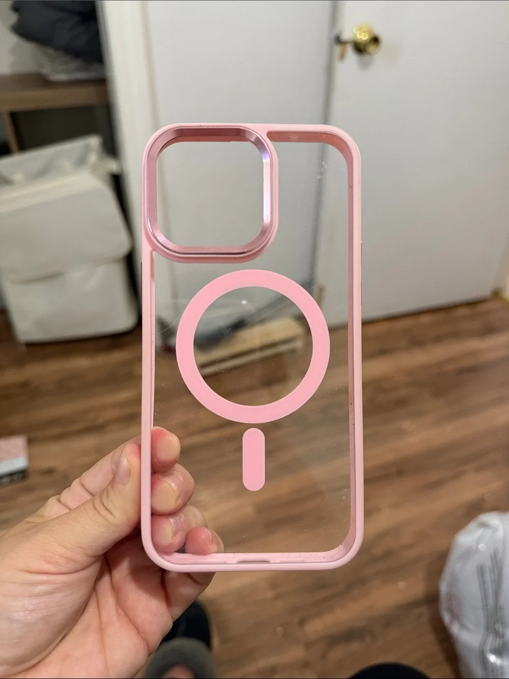 MVMT Clear Pink MagSafe-Compatible iPhone 15 Pro Max Case